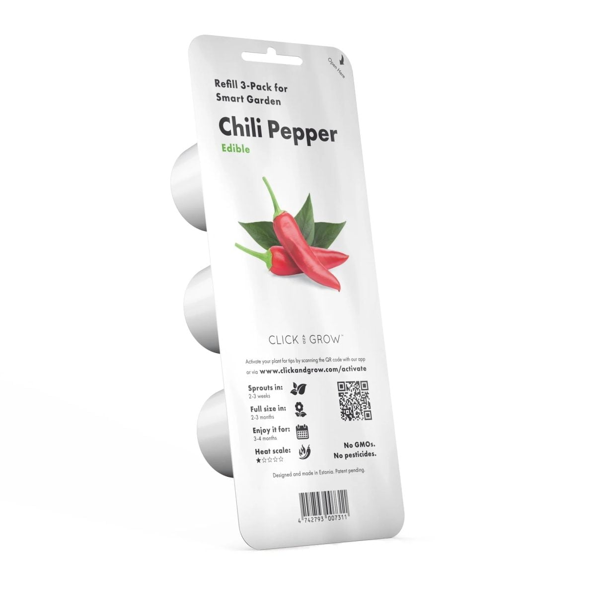 Click &Amp;Amp; Grow Chili Pepper Plant Pods 3 Pack