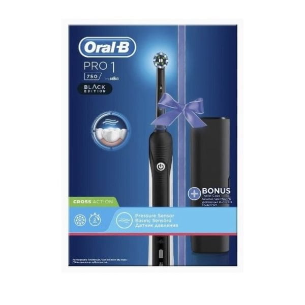 Oral-B PRO 1 750 Electric Rechargeable Toothbrush - Black