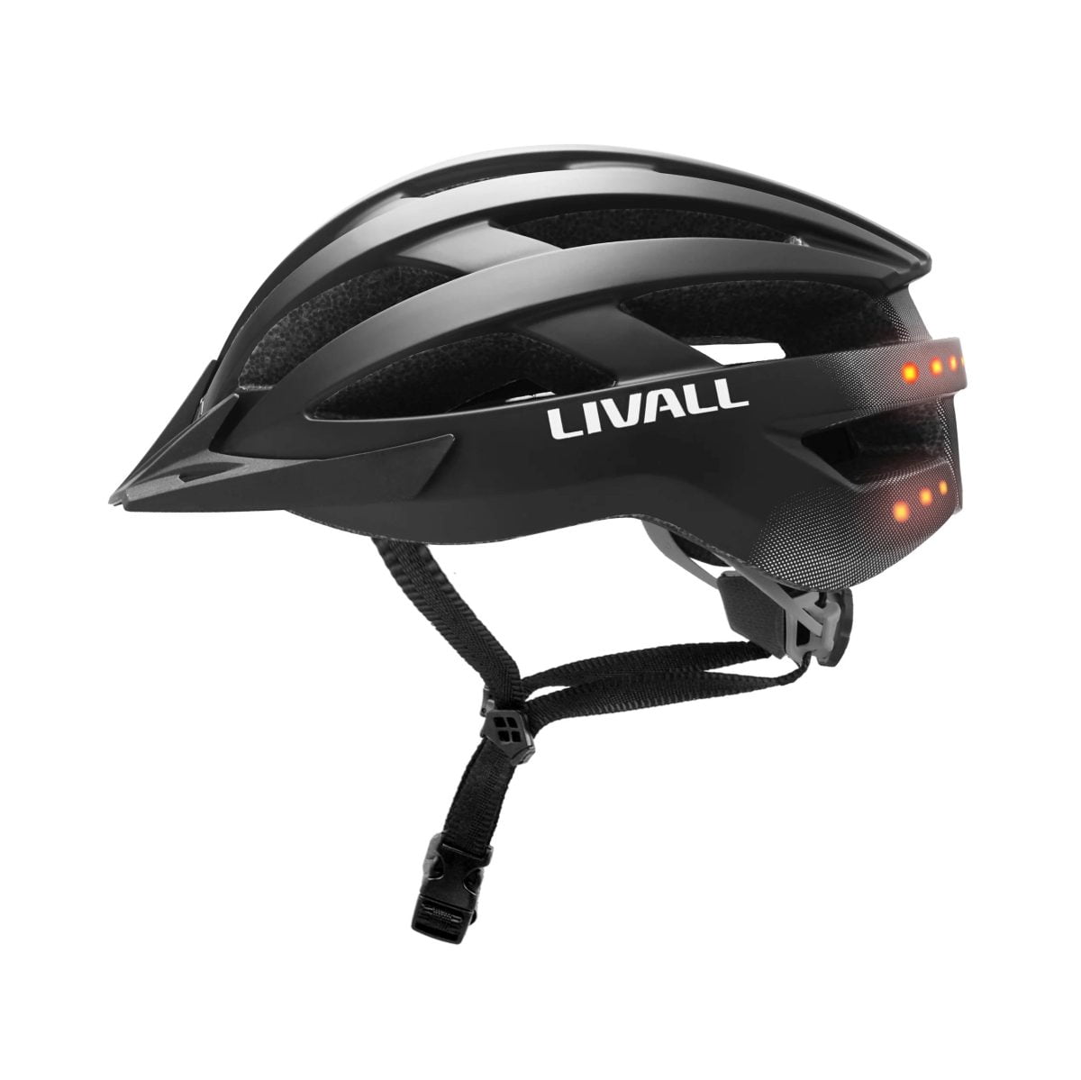 Livall Mt1 Bling Helmet Best For Mountian Biking ,Size:54-58 Cm, Matt Black