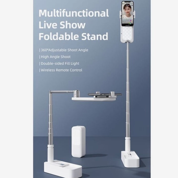 Screenshot 2023 07 04 121309 Connected &Lt;Ul&Gt; &Lt;Li&Gt;Multifunctional Live Show Foldable Stand. 360 Adjustable Shoot Angle. High Angle Shoot. Double-Sided Fill Light. Wireless Remote Control.&Lt;/Li&Gt; &Lt;Li&Gt;Refined &Amp; Creative Design. The Similar Size As A Mobile Phone, With 3In1 Live Show/Free Shoot/Wireless Remote Control Function, Wide Application.&Lt;/Li&Gt; &Lt;Li&Gt;10M Wireless Remote Control. Match With Bt Remote Control, Convenient Operation, Wide Compatible With Android And Apple Models&Lt;/Li&Gt; &Lt;/Ul&Gt; &Lt;H5&Gt;We Also Provide International Wholesale And Retail Shipping To All Gcc Countries: Saudi Arabia, Qatar, Oman, Kuwait, Bahrain.&Lt;/H5&Gt; Connected Fold-1 Mobile Stand Connected Fold-1 Mobile Stand With Double-Sided Led &Amp; Remote Control (For Android &Amp; Ios Smartphones)