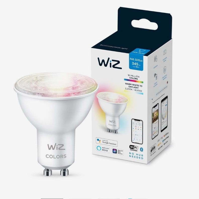 Wiz Spot Par16 Gu10 Smart Light Bulb - Full Colour (50W)