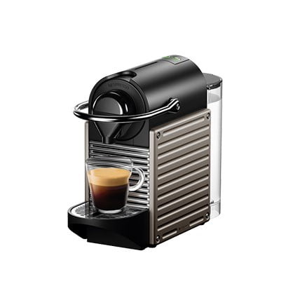 Nespresso pixie coffee machine by krups XN304T- Titanium
