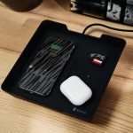 Eggtronic Valet Tray Wireless Charger Soft Touch Black