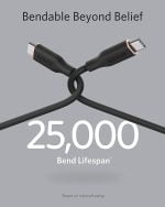 Anker PowerLine III Flow USB-C to USB-C Cable 100W (0.9m/3ft) – Midnight Black A8552h11