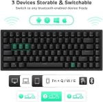 RK Royal Kludge Rk84  RGB Mechanical Gaming Keyboard, 84 Key