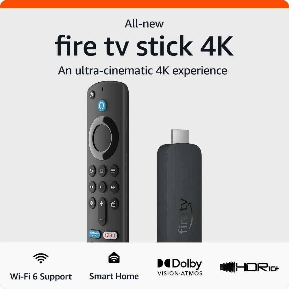 Amazon Fire Tv Stick 4K Streaming Device,Supports Wi-Fi 6 Dual Band 2023 Release