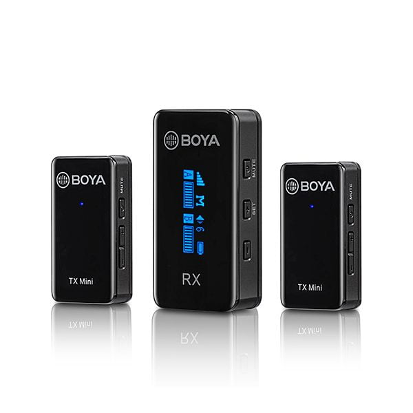 Boya BY-XM6-S2 Mini Ultracompact 2.4GHz Dual-Channel Wireless Microphone System