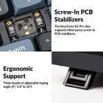 Keychron K2 Pro QMK/VIA Wireless Mechanical Keyboard - Blue Switch