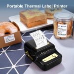 NIIMBOT B21 Label Maker Portable Thermal Label Printer - Black