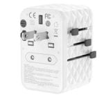 Blupebble Passport 2.1 World Travel Adapter - White