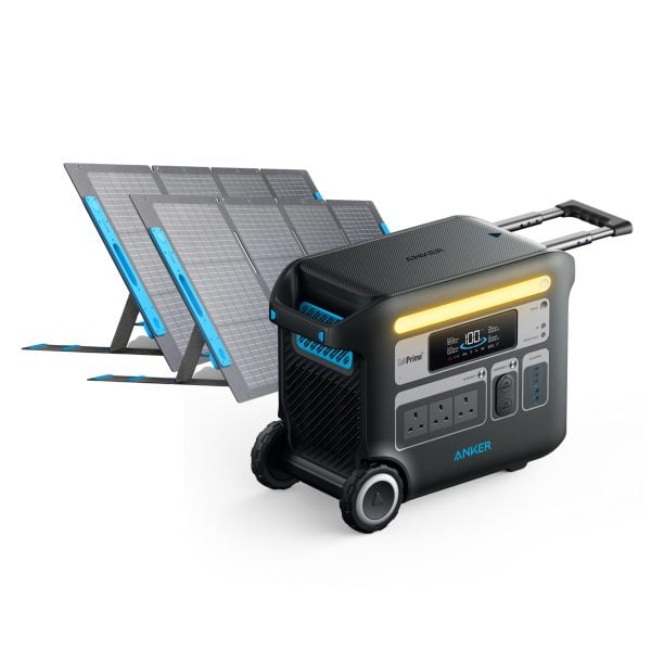 Combo Offer Anker PowerHouse 767 Power Station + Two 531 Solar Panel, 200W Portable Solar Charger
