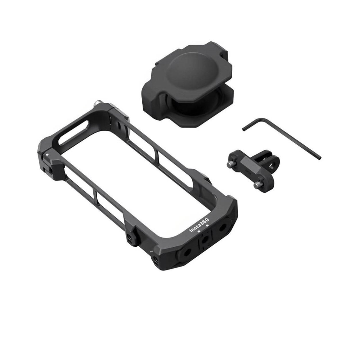 Insta360 Smallrig X3 Protective Frame, Built-In Cushions, Aluminum Alloy Build, Copper Interior, Black