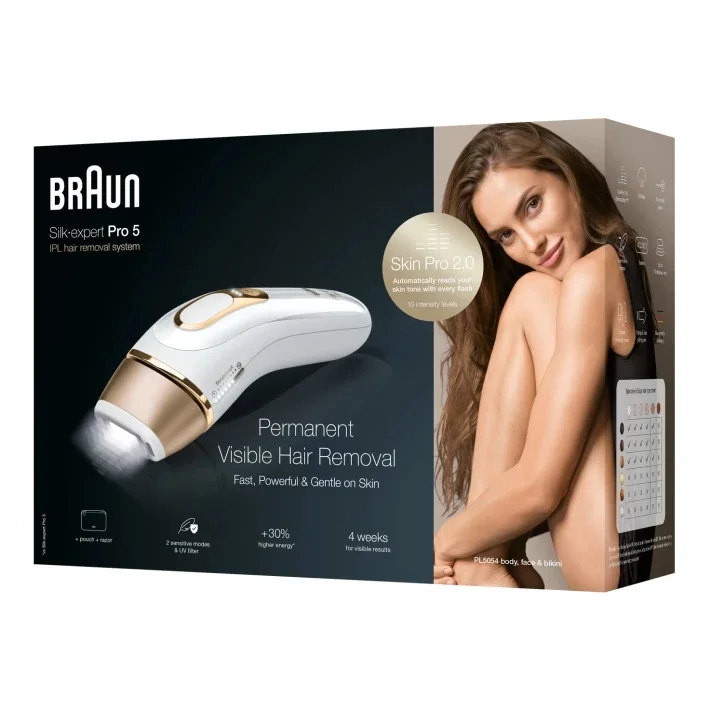 Braun Silk-Expert Pro 5 Pl5054 Ipl With 2 Extras: Venus Razor, Soft Pouch