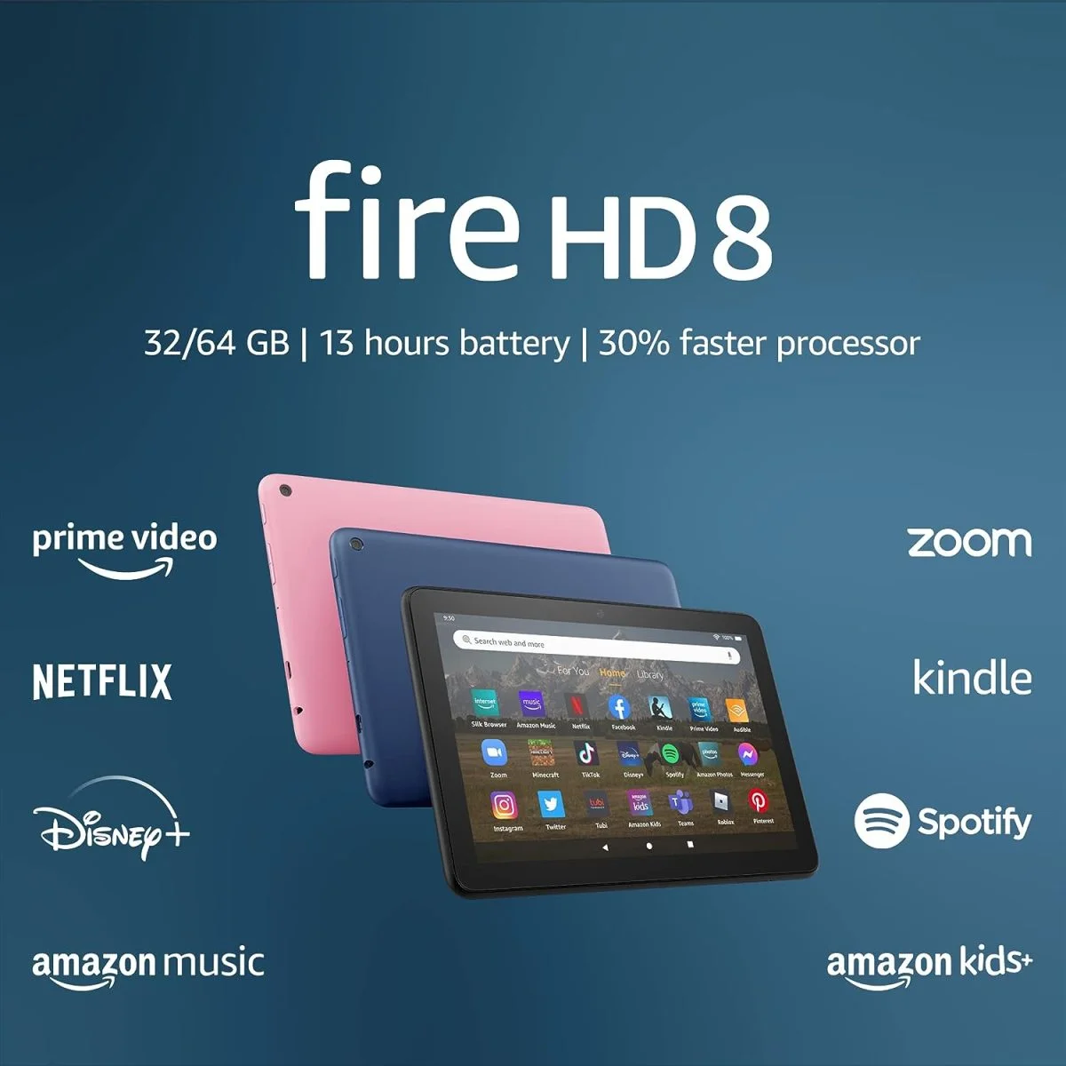 Amazon Fire Hd 8 Tablet, 8” Hd Display, 32 Gb 12Th Gen