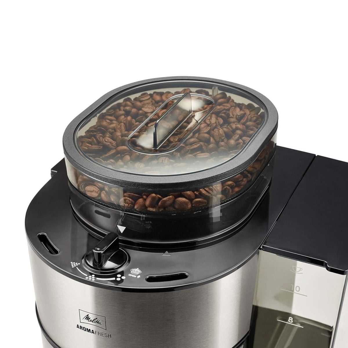 Melitta Aromafresh Drip Filter Coffee Machine With Grinder &Amp; Glass Jug - 1021-03