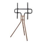 Hama "Easel Design" TV Stand, 191 cm (75"), Variable Height, Walnut Wood Look