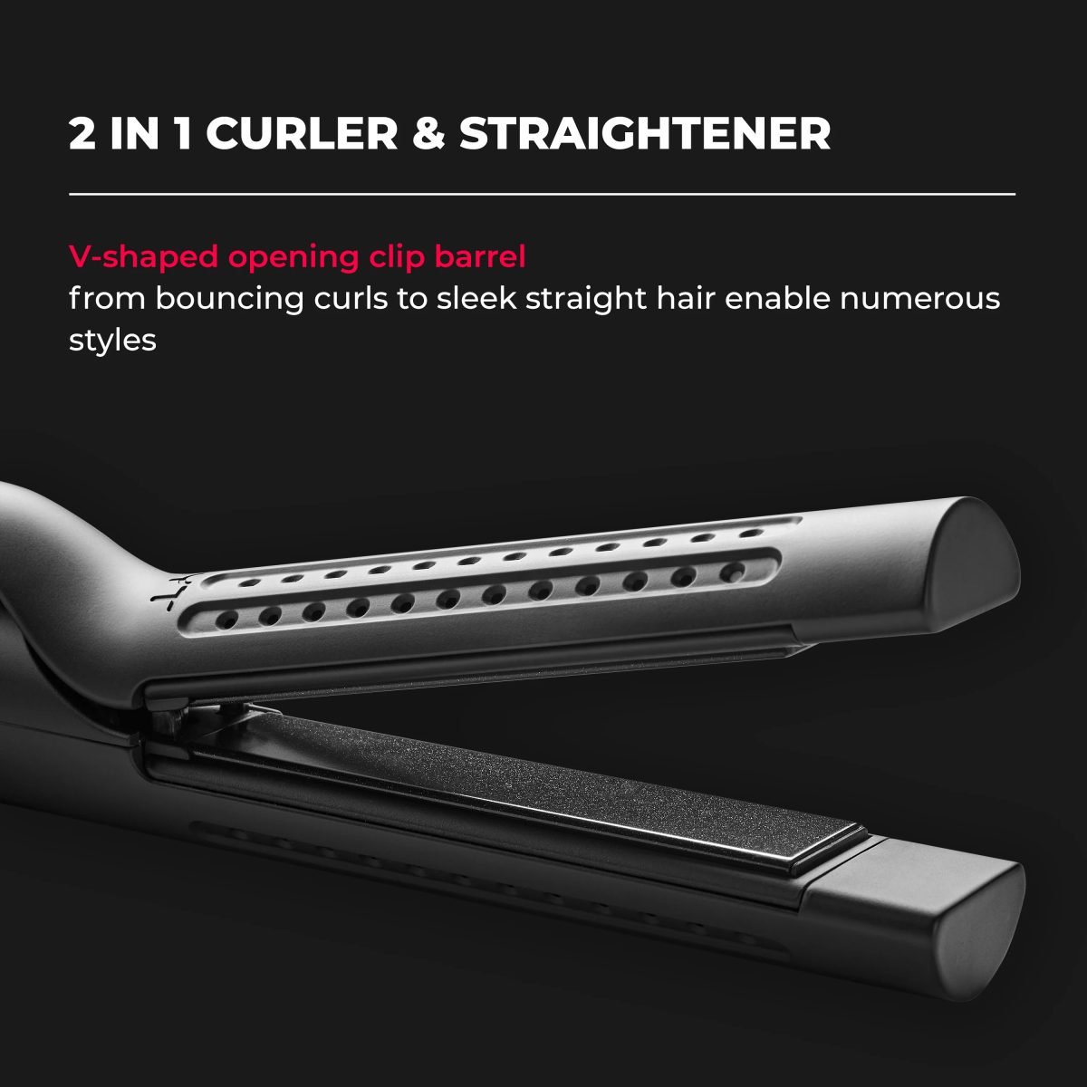 Image 1237 Scaled تيمو Https://Www.youtube.com/Watch?V=9R3Dukfur40 • 2 In 1 Straightener And Curler
• 7*24 Hours Lasting Results
• 5 Temp Settings 284°F-428°F
• 360° Cool Airflow-Circling
• Dual Voltage For Travel
• Ionic Ceramic Protective Tech
&Lt;H5&Gt;Warranty : 1 Year Tymo Manufactuting Warranty&Lt;/H5&Gt; Tymo Airflow 2 في 1 مجعد الشعر ومكواة فرد الشعر Tymo Airflow 2 في 1 مجعد الشعر ومكواة فرد الشعر Ty. Hc506. Bk - أسود