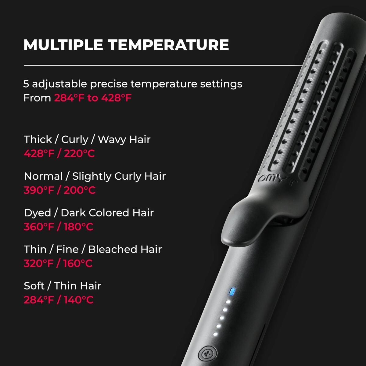 Image 1239 Scaled تيمو Https://Www.youtube.com/Watch?V=9R3Dukfur40 • 2 In 1 Straightener And Curler
• 7*24 Hours Lasting Results
• 5 Temp Settings 284°F-428°F
• 360° Cool Airflow-Circling
• Dual Voltage For Travel
• Ionic Ceramic Protective Tech
&Lt;H5&Gt;Warranty : 1 Year Tymo Manufactuting Warranty&Lt;/H5&Gt; Tymo Airflow 2 في 1 مجعد الشعر ومكواة فرد الشعر Tymo Airflow 2 في 1 مجعد الشعر ومكواة فرد الشعر Ty. Hc506. Bk - أسود