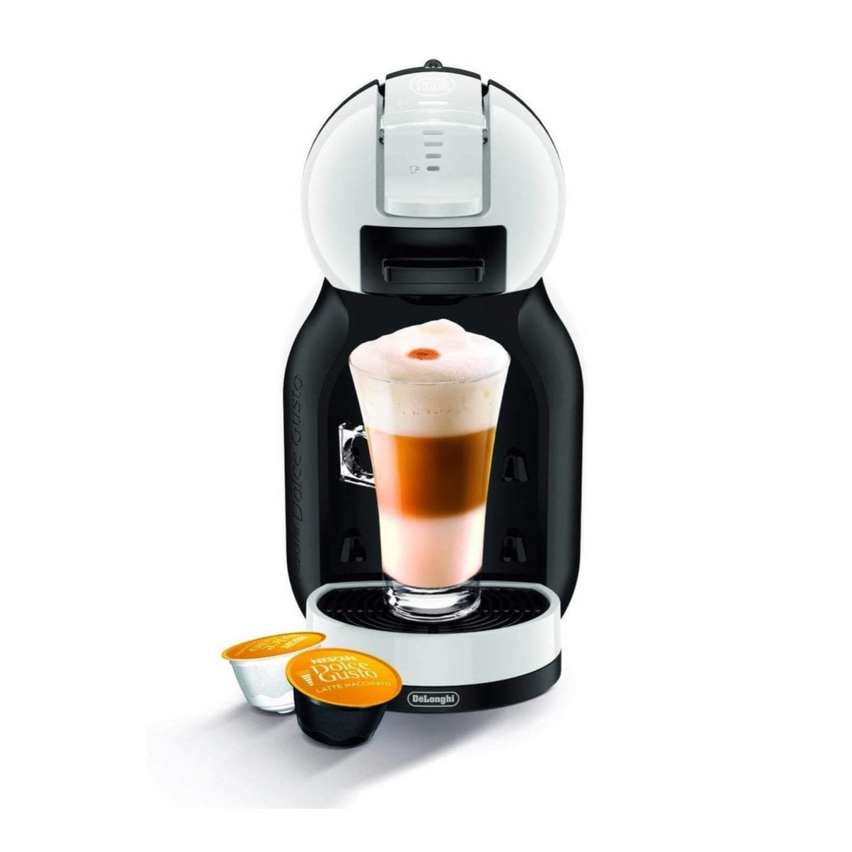 Delonghi Nescafé Dolce Gusto Mini Me Pod Capsule Coffee Machine, Espresso, Cappuccino And More, Edg305.Wb, White &Amp; Black