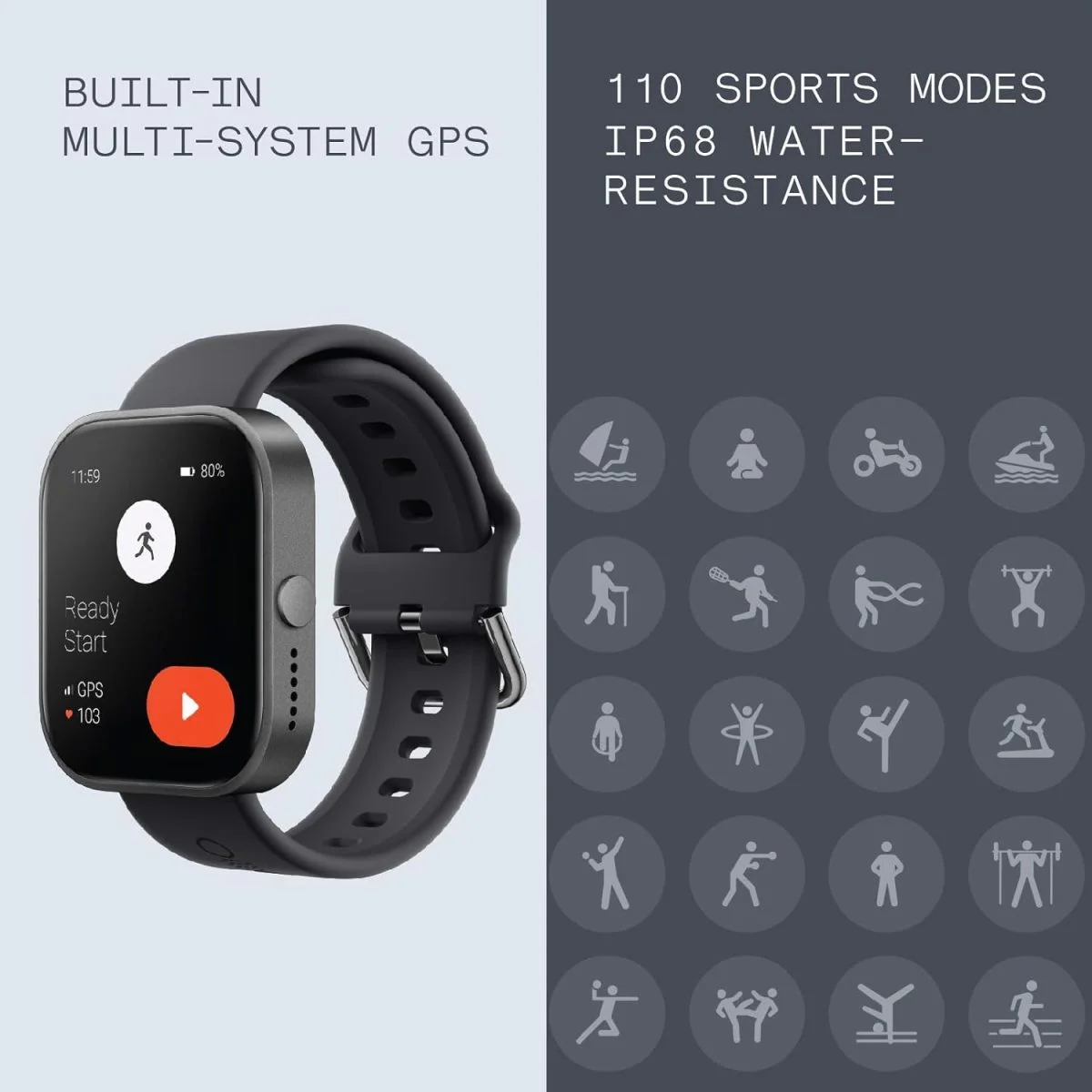 Cmf By Nothing Watch Pro Smartwatch With 1.96 Amoled Display - Dark Grey
