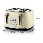 Westinghouse 4 Slice Retro Toaster