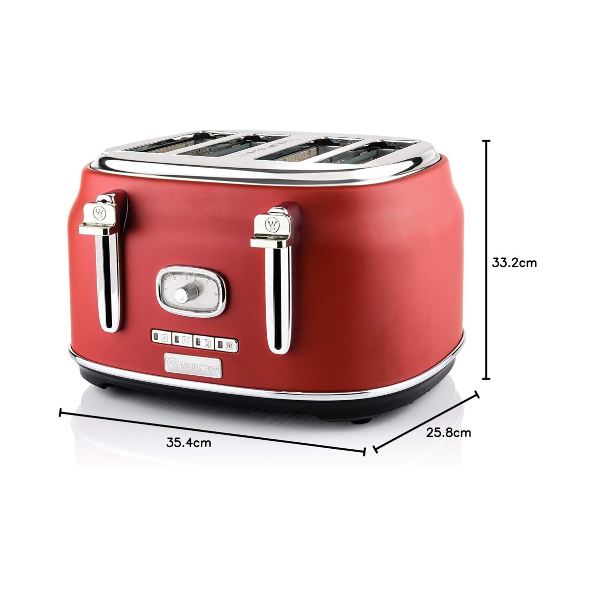 Westinghouse 4 Slice Retro Toaster