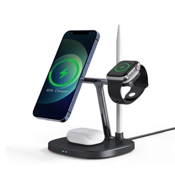 WiWU 4-in-1 Wireless Magsafe Phone Stand Fast Charging Charger - MB8