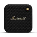 Marshall Willen Bluetooth Speaker,15+ Hours Playtime, Water-Resistent, Quick Charge, Stackable - Black & Brass