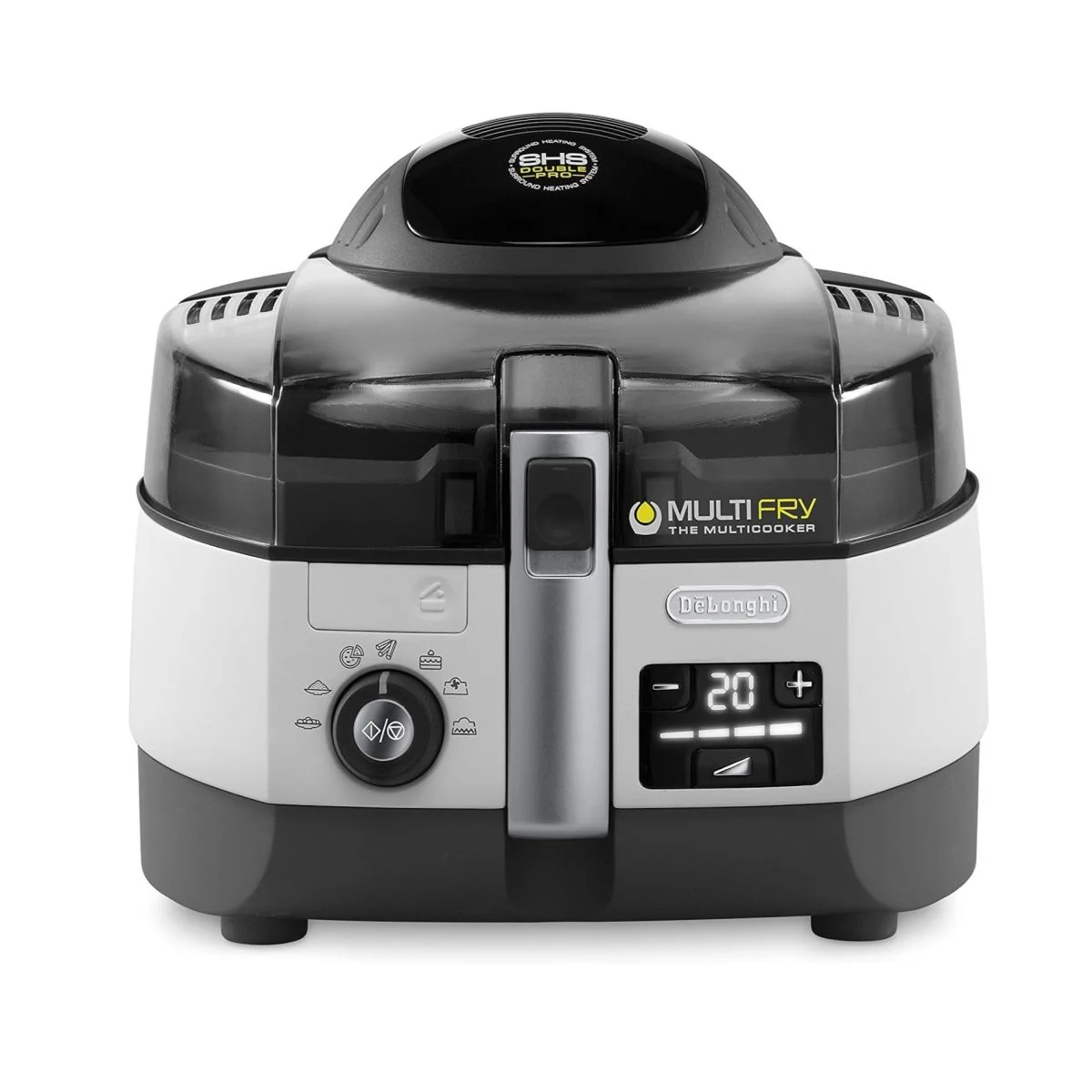 De'Longhi Multifry Extra Chef Low Oil Fryer Multicooker, Fh1394, - Black