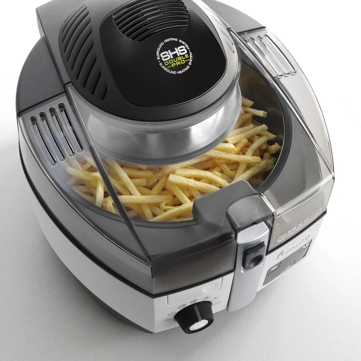 De'Longhi Multifry Extra Chef Low Oil Fryer Multicooker, Fh1394, - Black