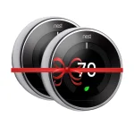 5 set of Google Nest Learning Smart Wifi Thermostat 3rd gen - T3019US Polished Steel