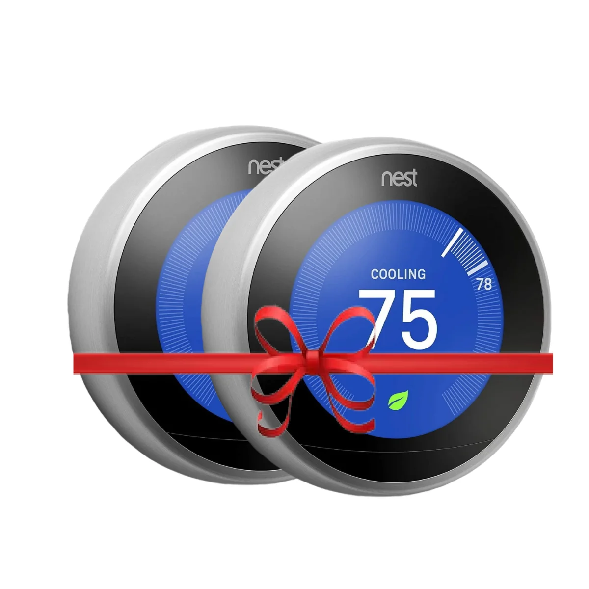 Google Nest Learning Smart Wifi Thermostat 3Rd Gen - T3007Es Stainless Steel