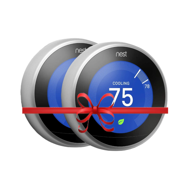 Google Nest Learning Smart Wifi Thermostat 3rd gen - T3007ES Stainless Steel