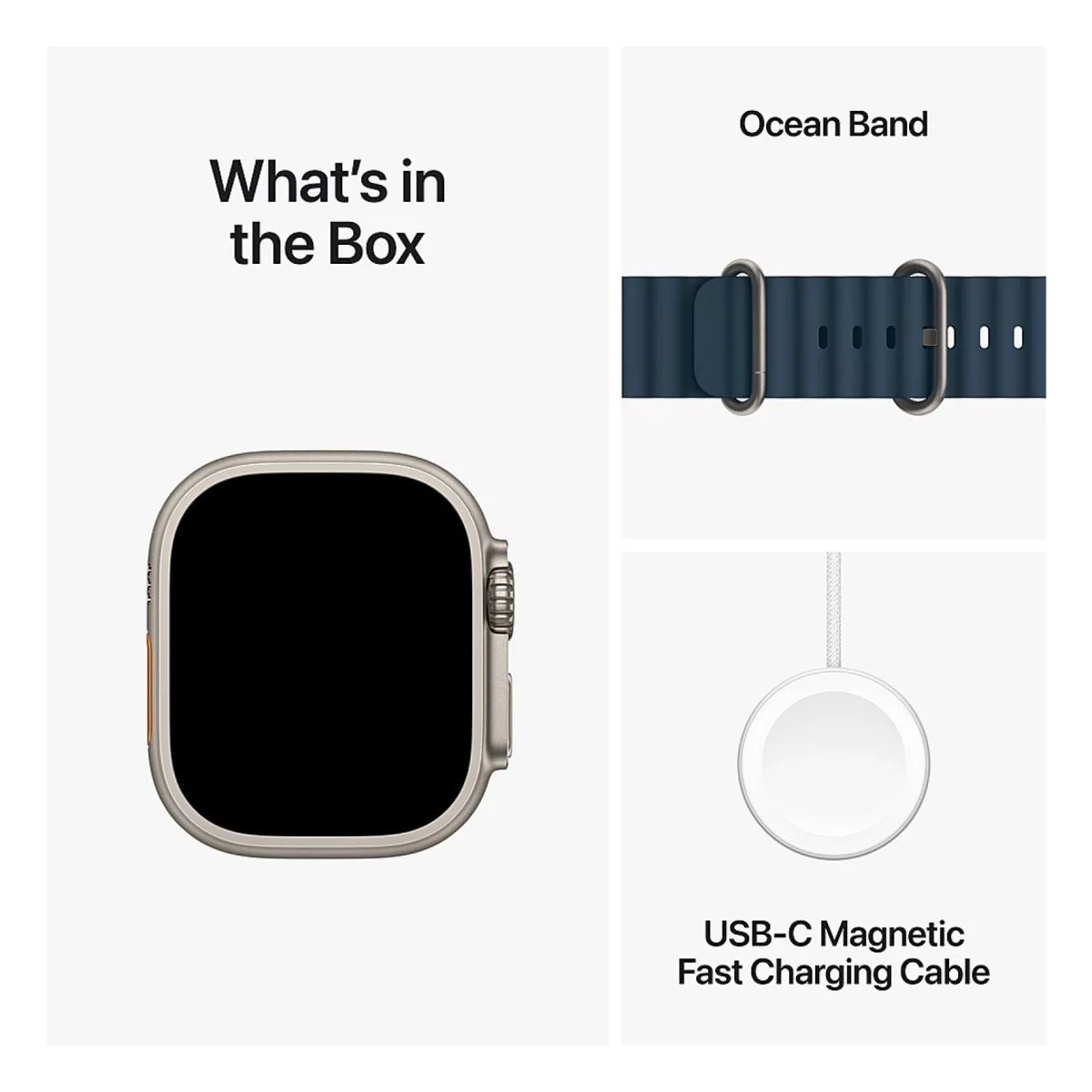 Apple Watch Ultra 2 Gps + Cellular 49Mm Titanium Case With Blue Ocean Band - Titanium Mreg3