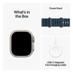 Apple Watch Ultra 2 GPS + Cellular 49mm Titanium Case with Blue Ocean Band - Titanium MREG3