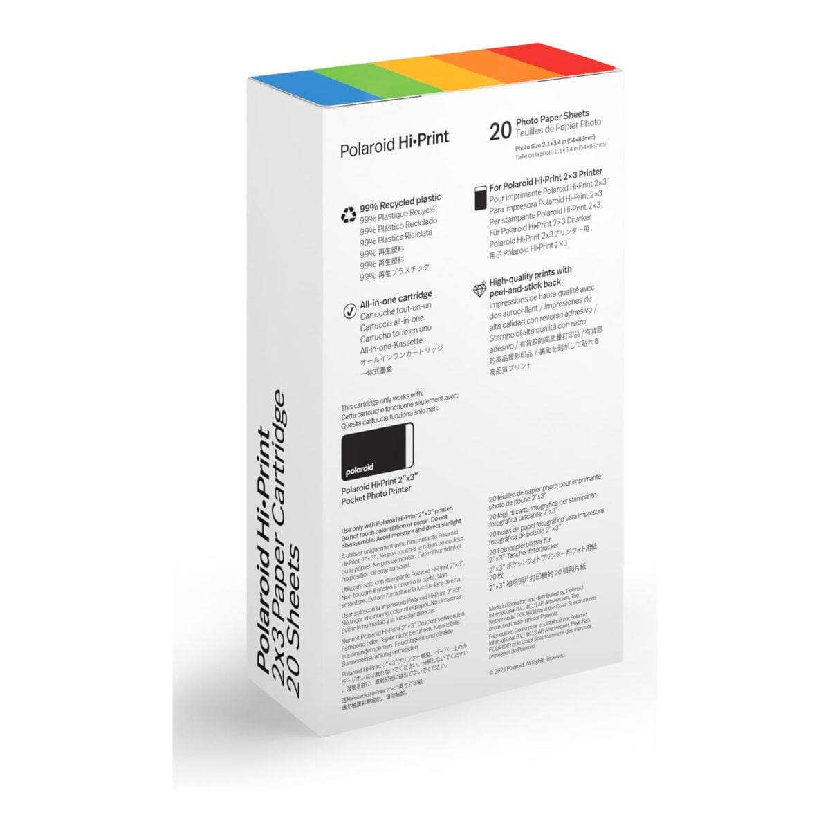 Polaroid Hi-Print Gen 2 Cartridge 20 Sheets 2X3 Cartridge