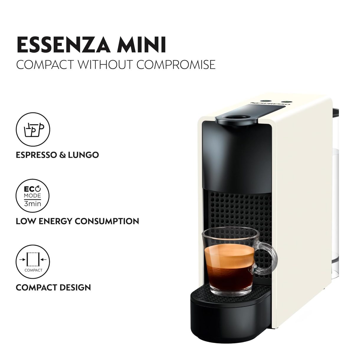 Nespresso Krups Essenza Mini Xn1101 Coffee Machine -White