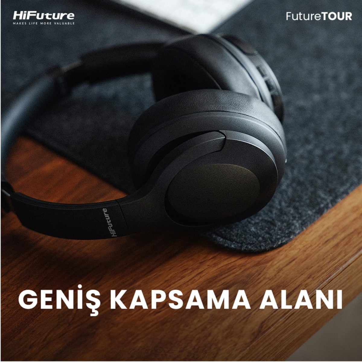 Hifuture Futuretour Over Ear Anc Headphones - Black