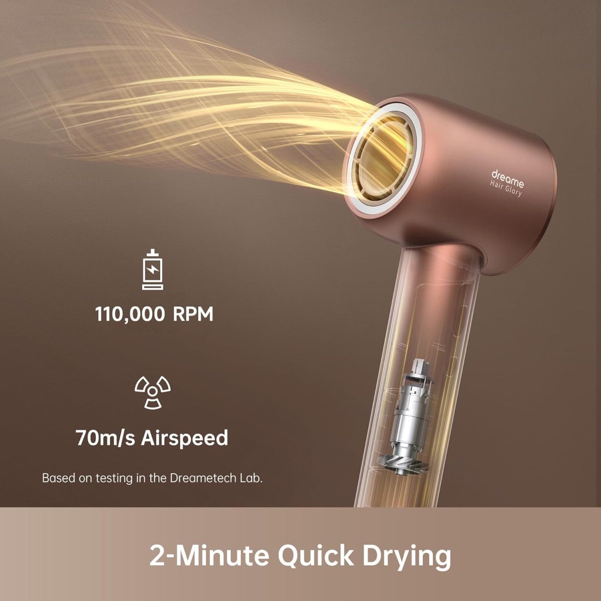 Dreame Hair Glory Hair Dryer Rose Gold - Ahd6A-Rs