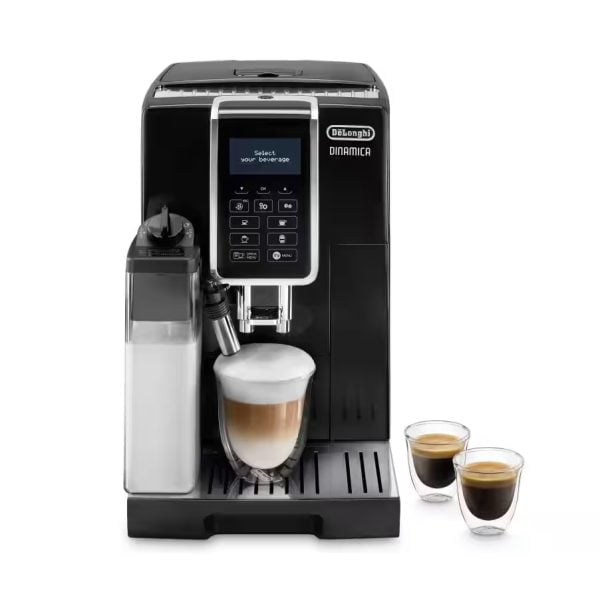 De'Longhi Dinamica Fully Automatic Bean To Cup Coffee Machine Ecam350.55.B, Black