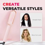 TYMO Ring Hair Straightening Brush HC100R - Pink