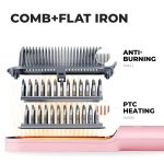 TYMO Ring Hair Straightening Brush HC100R - Pink