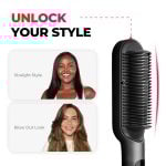 TYMO Ring Plus Hair Straightener with Built-in Comb HC103 - Black