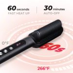 TYMO Ring Plus Hair Straightener with Built-in Comb HC103 - Black