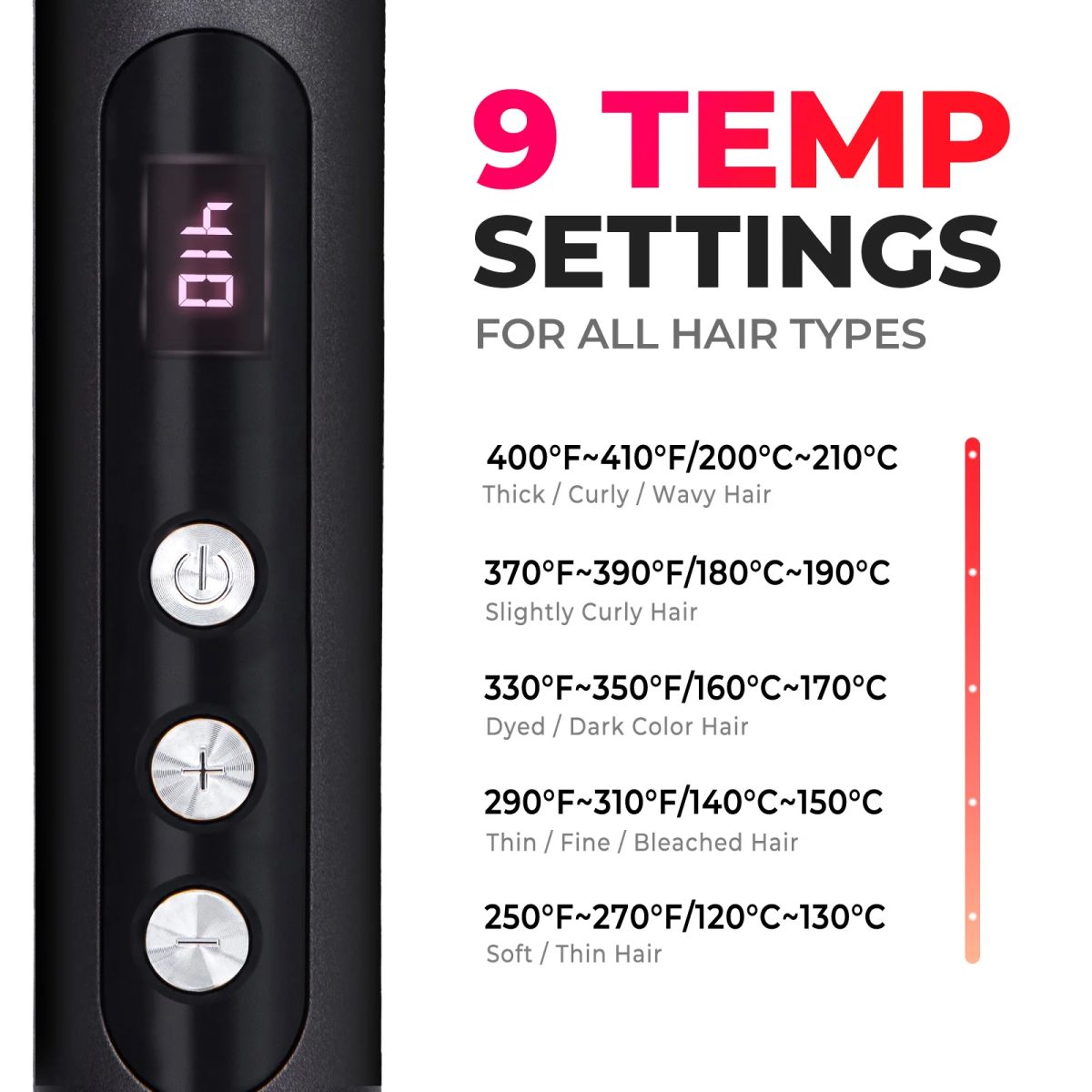 Tymo Ring Plus Hair Straightener With Built-In Comb Hc103 - Black