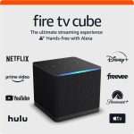 Amazon Fire TV Cube 3rd Gen 4K Ultra HD, Hands-free streaming device with Alexa, Wi-Fi 6E