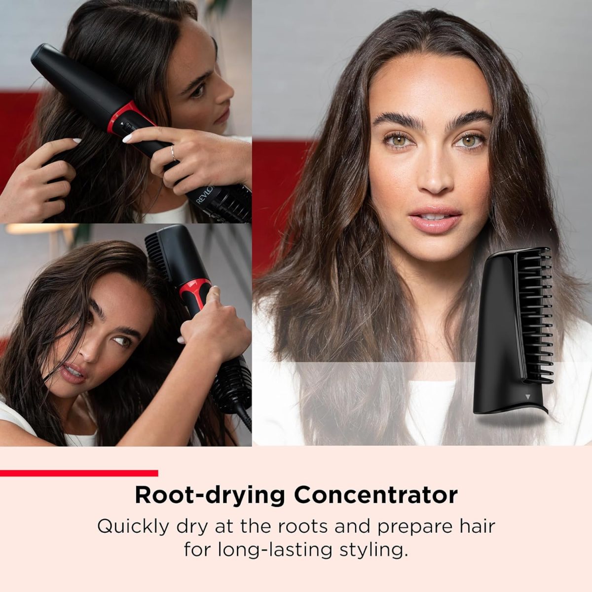 Revlon One-Step Blow-Dry Multi Styler - 3 In 1 Tool - Dry, Curl And Volumise With The 3 Interchangeable Attachments (Detachable Head, Curler, Dryer, Styler)...