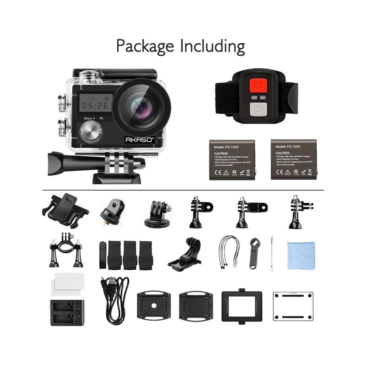 Akaso Brave 4 Action Camera 4K 20Mp Action Camera