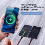 Connected Thicky 3-in-1 Charging Cable USB-A To Lightining/USB-C/Micro USB - 1.2m