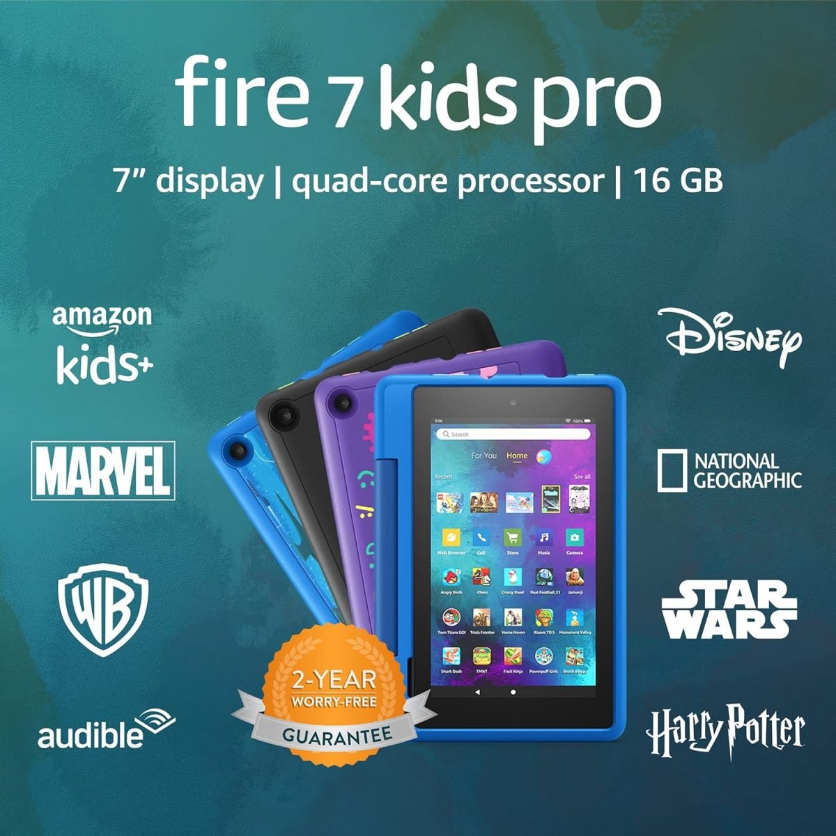 Amazon Fire 7 Kids Pro Tablet 7&Quot; Display 16 Gb - Intergalactic